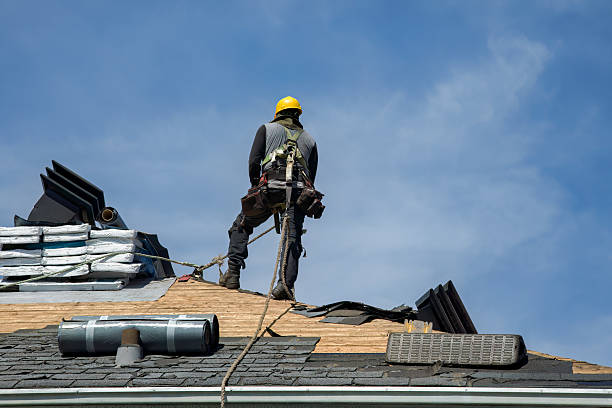 Professional Roof Replacement technician working in South Britain, CT